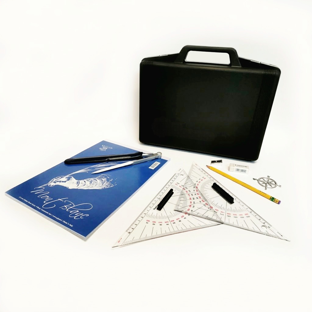 Kit carteggio nautico valigetta escluso libro